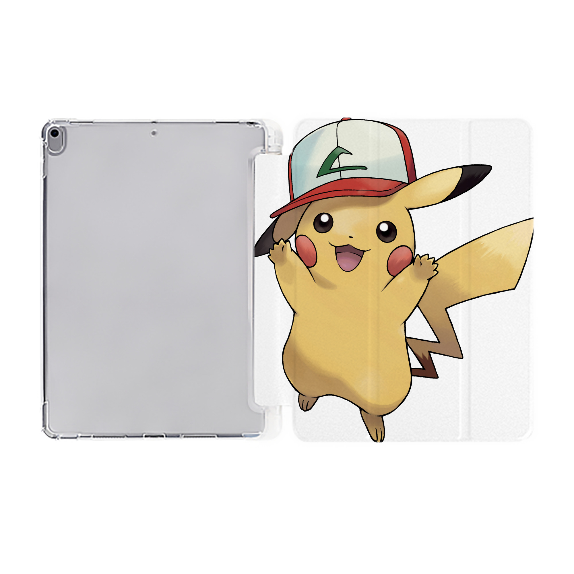 （画像用） ポケットモンスター Pokémon IPad ケース ペン収納付き 三つ折りスタンド PUレザー×シリコン 対応機種9.5/10.5/10.9インチ